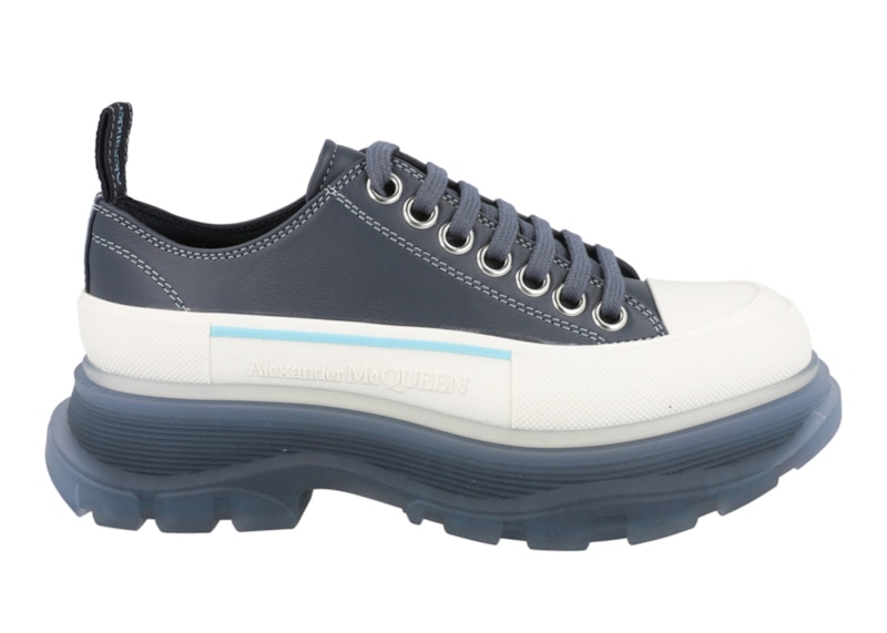 (Women) Alexander McQueen Tread Slick Lace Up 'Navy White' 702042WHZ6D1137