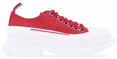 (Women) Alexander McQueen Tread Slick Lace Up 'Red White' 697072W4U315542 (Women) Alexander McQueen Tread Slick Lace Up 'Red White' 697072W4U315542