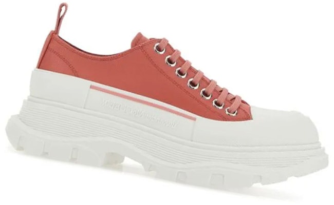 (Women) Alexander McQueen Tread Slick Lace Up 'Red White' 697072W4U315542 Order (Women) Alexander McQueen Tread Slick Lace Up 'Red White' 697072W4U315542
