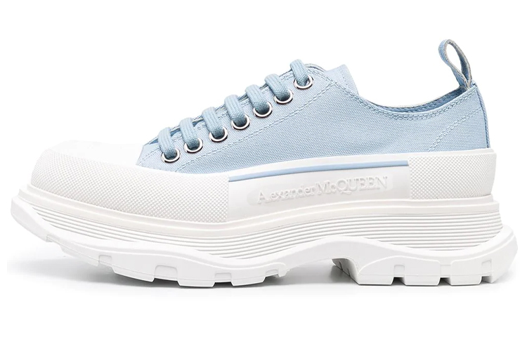 Buy (W) Alexander McQueen Tread Slick Lace Up 'Biru Langit' 611705-W4LR1-4802