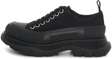 (Women) Alexander McQueen Tread Slick Lace Up 'Triple Black' 611705-W4L32-1000 (Women) Alexander McQueen Tread Slick Lace Up 'Triple Black' 611705-W4L32-1000