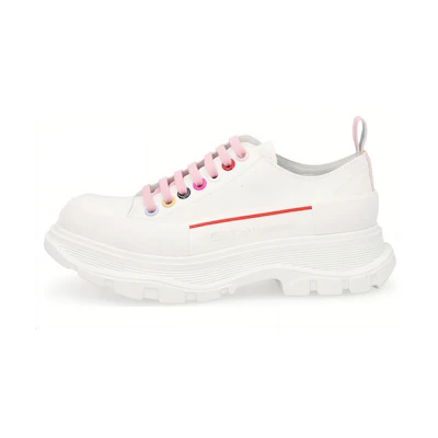 (W) Alexander McQueen Tread Slick Lace Up 'White'