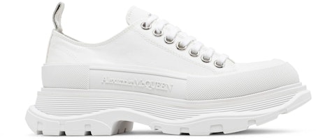 (Women) Alexander McQueen Tread Slick Lace Up 'White' 611705-W4L32-9000 (Women) Alexander McQueen Tread Slick Lace Up 'White' 611705-W4L32-9000