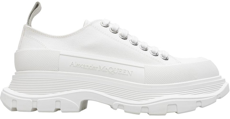 (Women) Alexander McQueen Tread Slick Lace Up 'White' 611705W4MV29000-/-697072W4MV29000 Order (Women) Alexander McQueen Tread Slick Lace Up 'White' 611705W4MV29000-/-697072W4MV29000