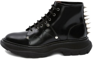 (Women) Alexander McQueen Tread Slick Lace Up Boot 'Black Spikes' 685692-WHZ85-1081 (Women) Alexander McQueen Tread Slick Lace Up Boot 'Black Spikes' 685692-WHZ85-1081