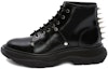 Buy (W) Alexander McQueen Tread Slick Lace Up Boot 'Black Spikes' Hitam Spikes 685692-WHZ85-1081