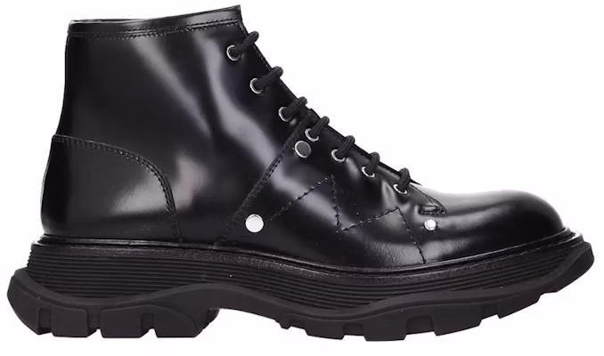 (Women) Alexander McQueen Tread Slick Lace Up Boot 'Black' 595469WHZ811081 Buy (Women) Alexander McQueen Tread Slick Lace Up Boot 'Black' 595469WHZ811081