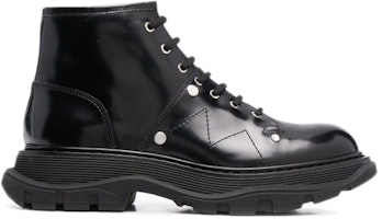 亞歷山大·麥昆 舒適耐磨短靴 女款 亮黑 Order 亞歷山大·麥昆 舒適耐磨短靴 女款 亮黑