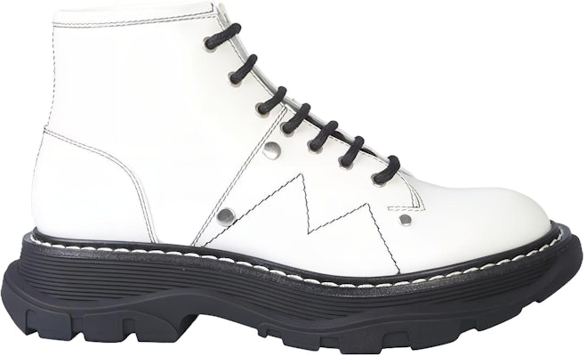 (W) 亚历山大·麦昆 Tread Slick 系带靴 '象牙黑' 595469-WHZ81-9089 Order (W) 亚历山大·麦昆 Tread Slick 系带靴 '象牙黑' 595469-WHZ81-9089