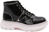 Order (W) Alexander McQueen Tread Slick Lace Up Boot 'Hitam Merah Jambu' 595469WHZ811488