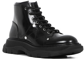 亞歷山大·麥昆 舒適耐磨短靴 女款 亮黑 Lookbook 亞歷山大·麥昆 舒適耐磨短靴 女款 亮黑