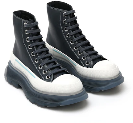 (W) 알렉산더 맥퀸 트레드 슬릭 부츠 (네이비/화이트) 702041WHZ6D1137 Lookbook (W) 알렉산더 맥퀸 트레드 슬릭 부츠 (네이비/화이트) 702041WHZ6D1137