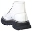 Shop (W) Alexander McQueen Tread Slick Lace Up Boot 'Ivory Black' - But Hitam Gading 595469-WHZ81-9089
