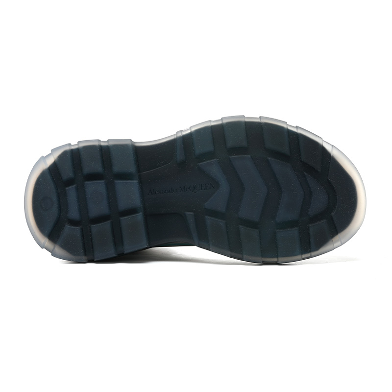 Purchase (W) Alexander McQueen Tread Slick Lace-Up Boots 'Navy White' - Butang Naik 'Navy White' 702041WHZ6D1137