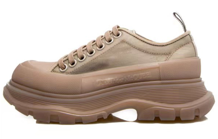 Buy (W) 亚历山大·麦昆 Tread Slick 网状系带运动鞋 '褐色' 658080W4Q312236