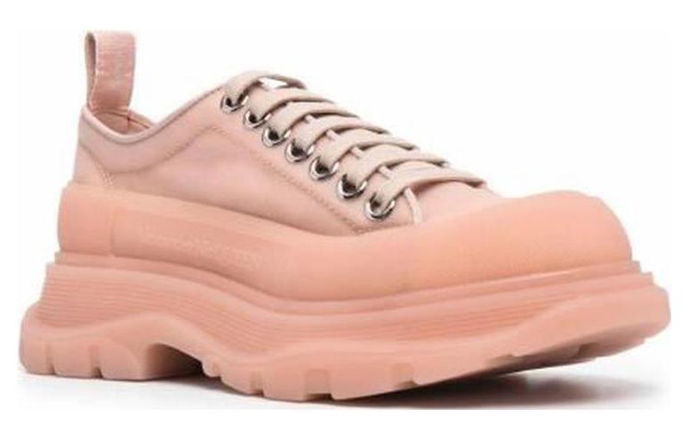 (W) Alexander McQueen Tread Slick Lace Up Polyamide Sneakers 'Pink' 圖 2