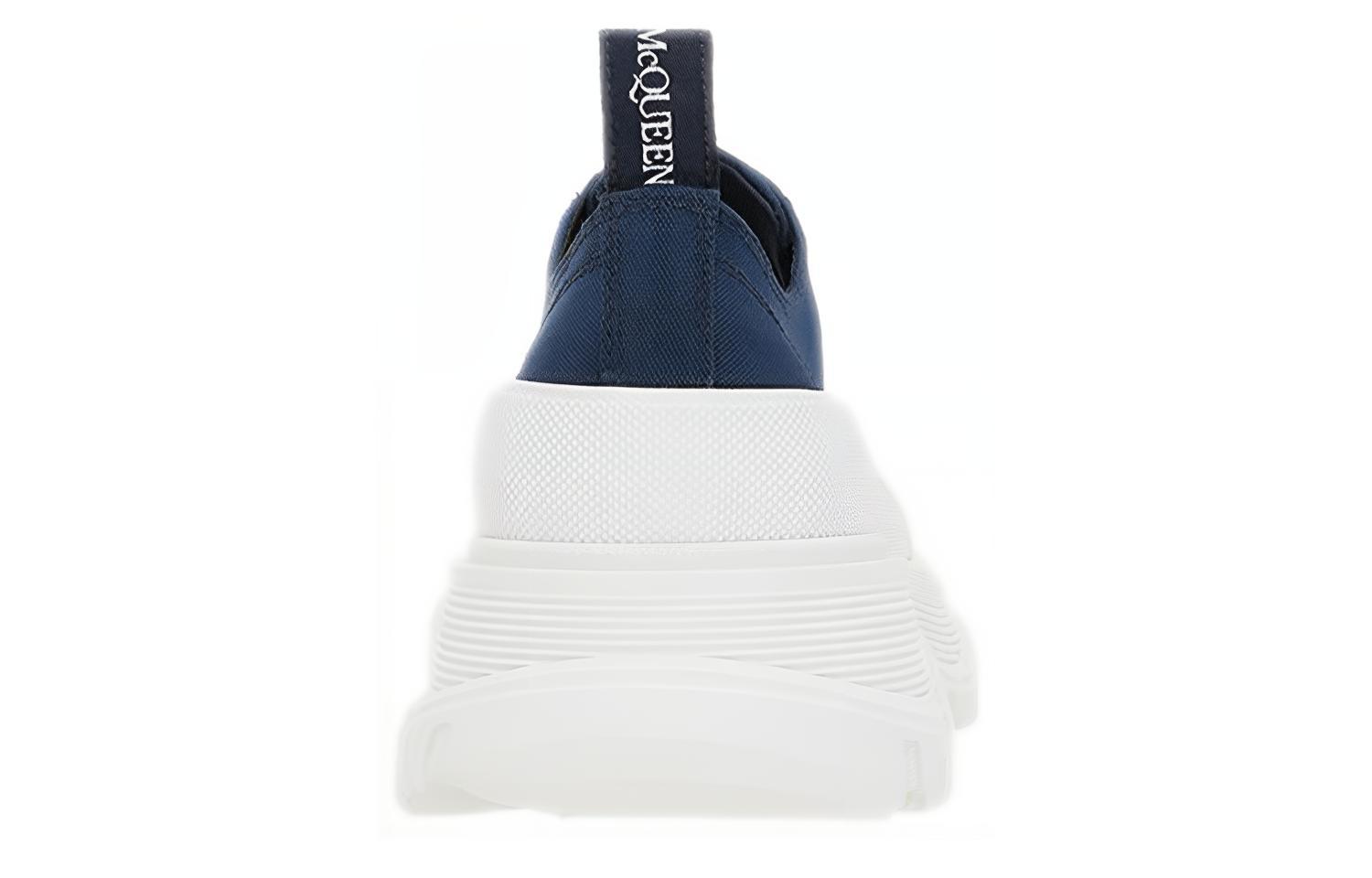 Shop (W) 알렉산더 맥퀸 트레드 슬릭 레이스업 슈즈 '블루 화이트' 611705W4S914532