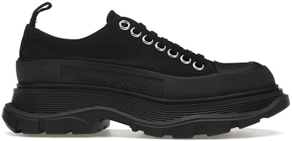 (Women) Alexander McQueen Tread Slick Low 'Black' 611705-W4MV2-1000 (Women) Alexander McQueen Tread Slick Low 'Black' 611705-W4MV2-1000