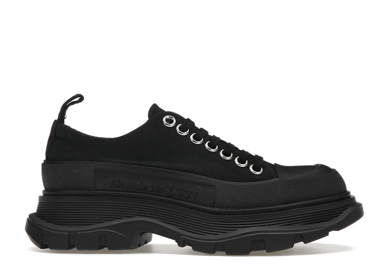 (Women) Alexander McQueen Tread Slick Low 'Black' 611705-W4MV2-1000