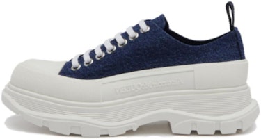 (Women) Alexander McQueen Tread Slick Low 'Blue' 697072W4XS14789 (Women) Alexander McQueen Tread Slick Low 'Blue' 697072W4XS14789