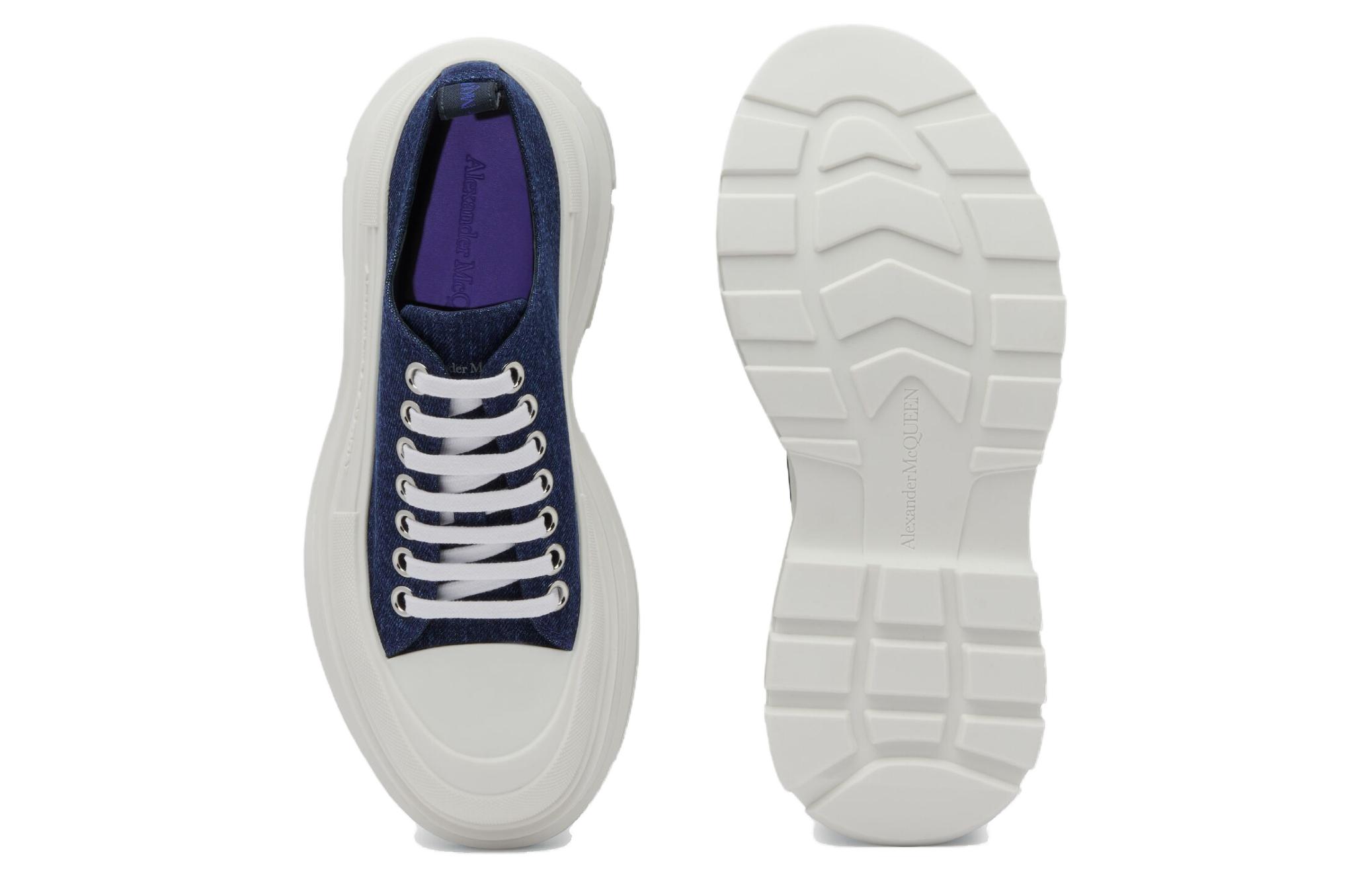 Purchase (W) 亚历山大·麦昆 Tread Slick 低帮 '蓝色' 697072W4XS14789