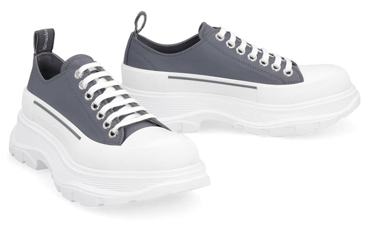 Lookbook (W) Alexander McQueen Tread Slick Low ''Zilver Grijs'' 633902WHZ621176