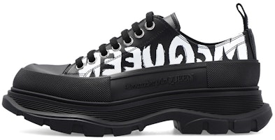 (Women) Alexander McQueen Tread Slick Low Lace Up Shoes 'Black White' 679530WIABD1006 (Women) Alexander McQueen Tread Slick Low Lace Up Shoes 'Black White' 679530WIABD1006