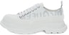 (W) Alexander McQueen Tread Slick Low Lace Up Canvas Graffiti 'Putih Kelabu' 676711W4RQ29071