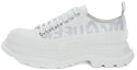 Buy (W) Alexander McQueen Tread Slick Low Lace Up Canvas Graffiti 'Putih Kelabu' 676711W4RQ29071