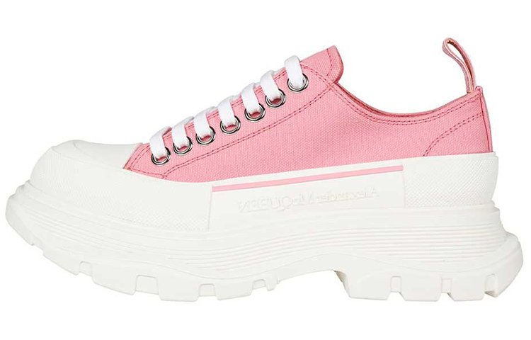 (Women) Alexander McQueen Tread Slick Low Lace Up 'Pink White' 611705W4MV25490