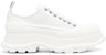 (Women) Alexander McQueen Tread Slick Low Lace Up White Leather 702042WHZ627906
