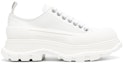 Order (Women) Alexander McQueen Tread Slick Low Lace Up White Leather 702042WHZ627906