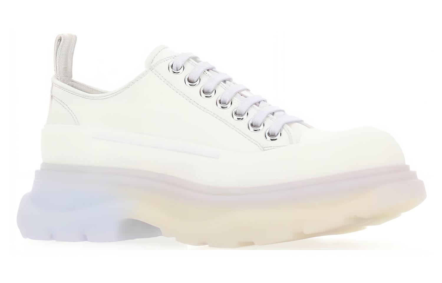 Order (W) Alexander McQueen Tread Slick Low Zapatillas Cordones 'Blanco Multicolor' 697072W4TGN8892