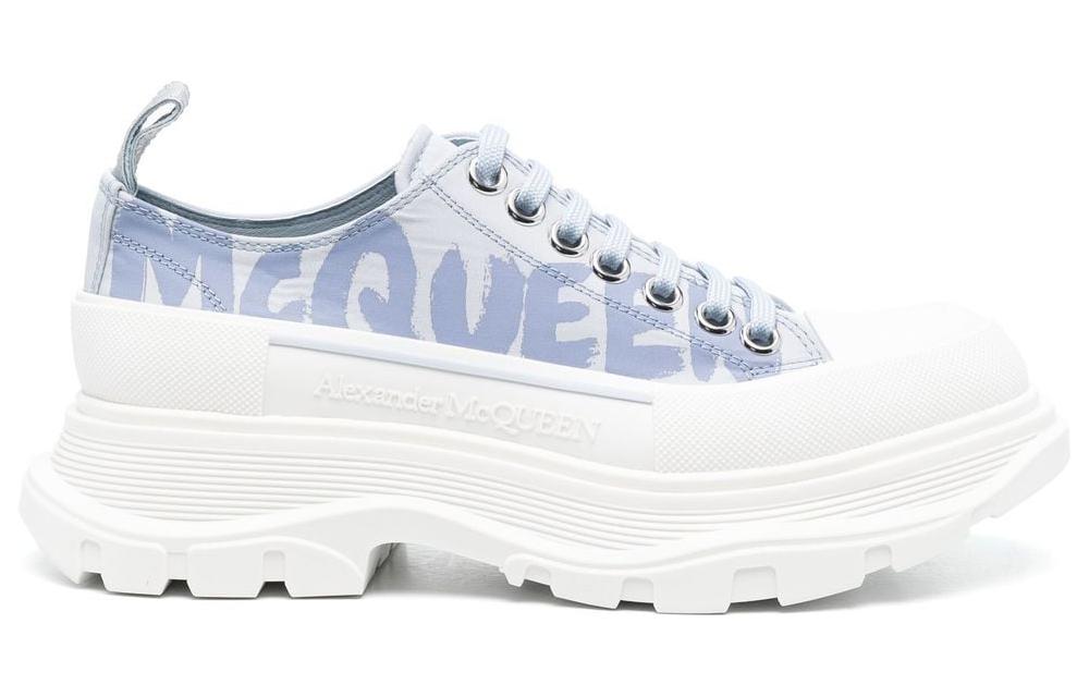 Order (W) Alexander McQueen Tread Slick Low Graffiti Schoenen ''Blauw Wit'' 708753W4RQ24632
