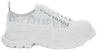 (W) Alexander McQueen Tread Slick Low Lace Up Canvas Graffiti 'Putih Kelabu' 676711W4RQ29071