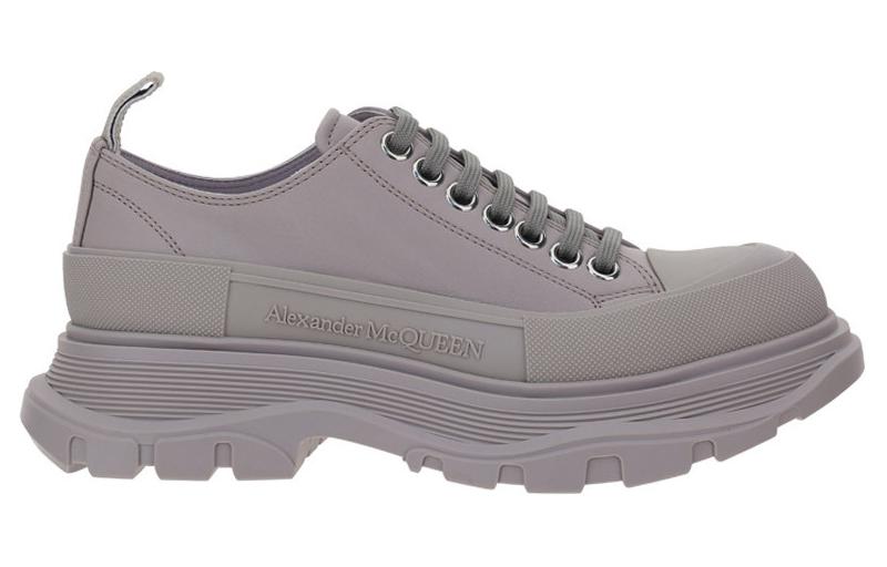 (W) Alexander McQueen Tread Slick Low Lace Up Grey 圖 2