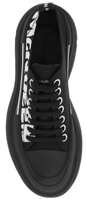 (W) Alexander McQueen Tread Slick Low Lace Up Kasut Grafiti 'Hitam Putih' 708753W4RQ21006 Order (W) Alexander McQueen Tread Slick Low Lace Up Kasut Grafiti 'Hitam Putih' 708753W4RQ21006
