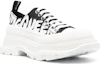 Lookbook (Women) Alexander McQueen Tread Slick Low Lace Up Graffiti Shoes 'White Black' 708753W4RQ21041