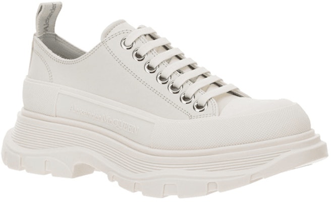 (W) Alexander McQueen Tread Slick Low Lace Up Kulit Putih 702042WHZ627906 Lookbook (W) Alexander McQueen Tread Slick Low Lace Up Kulit Putih 702042WHZ627906
