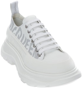 (W) Alexander McQueen Tread Slick Low Lace Up Kanvas Grafiti 'Putih Abu-abu' 676711W4RQ29071 Lookbook (W) Alexander McQueen Tread Slick Low Lace Up Kanvas Grafiti 'Putih Abu-abu' 676711W4RQ29071