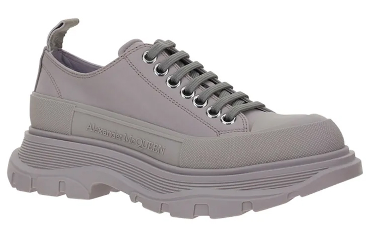(W) Alexander McQueen Tread Slick Low Lace Up Grey 圖 3
