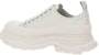 (Women) Alexander McQueen Tread Slick Low Lace Up White Leather 702042WHZ627906