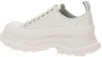 Shop (Women) Alexander McQueen Tread Slick Low Lace Up White Leather 702042WHZ627906