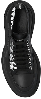 (W) Alexander McQueen Tread Slick Lage Veterschoenen ''Zwart Wit'' 679530WIABD1006 Shop (W) Alexander McQueen Tread Slick Lage Veterschoenen ''Zwart Wit'' 679530WIABD1006
