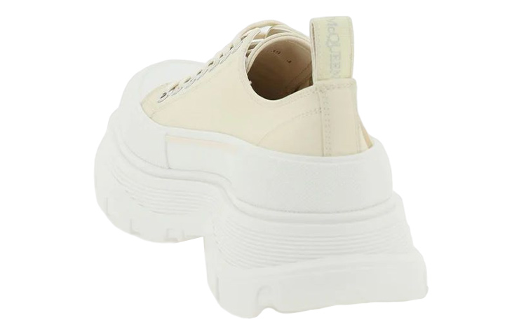 Shop (W) 亚历山大·麦昆 Tread Slick 低帮系带涂鸦鞋 '黄白' 708753W4RQ22257