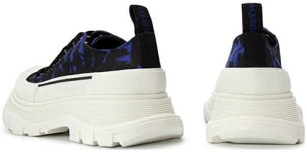 (W) Alexander McQueen Tread Slick Low Cordones 'Graffiti Logo - Azul Negro' 708093-W4TG5-4593 Shop (W) Alexander McQueen Tread Slick Low Cordones 'Graffiti Logo - Azul Negro' 708093-W4TG5-4593