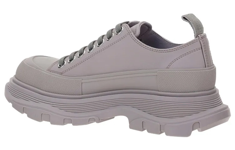 (W) Alexander McQueen Tread Slick Low Lace Up Grey 圖 4