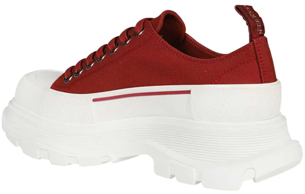 (W) Alexander McQueen Tread Slick Low Lace Up ''Rosso Scuro Bianco'' 611705W4MV25115 Shop (W) Alexander McQueen Tread Slick Low Lace Up ''Rosso Scuro Bianco'' 611705W4MV25115