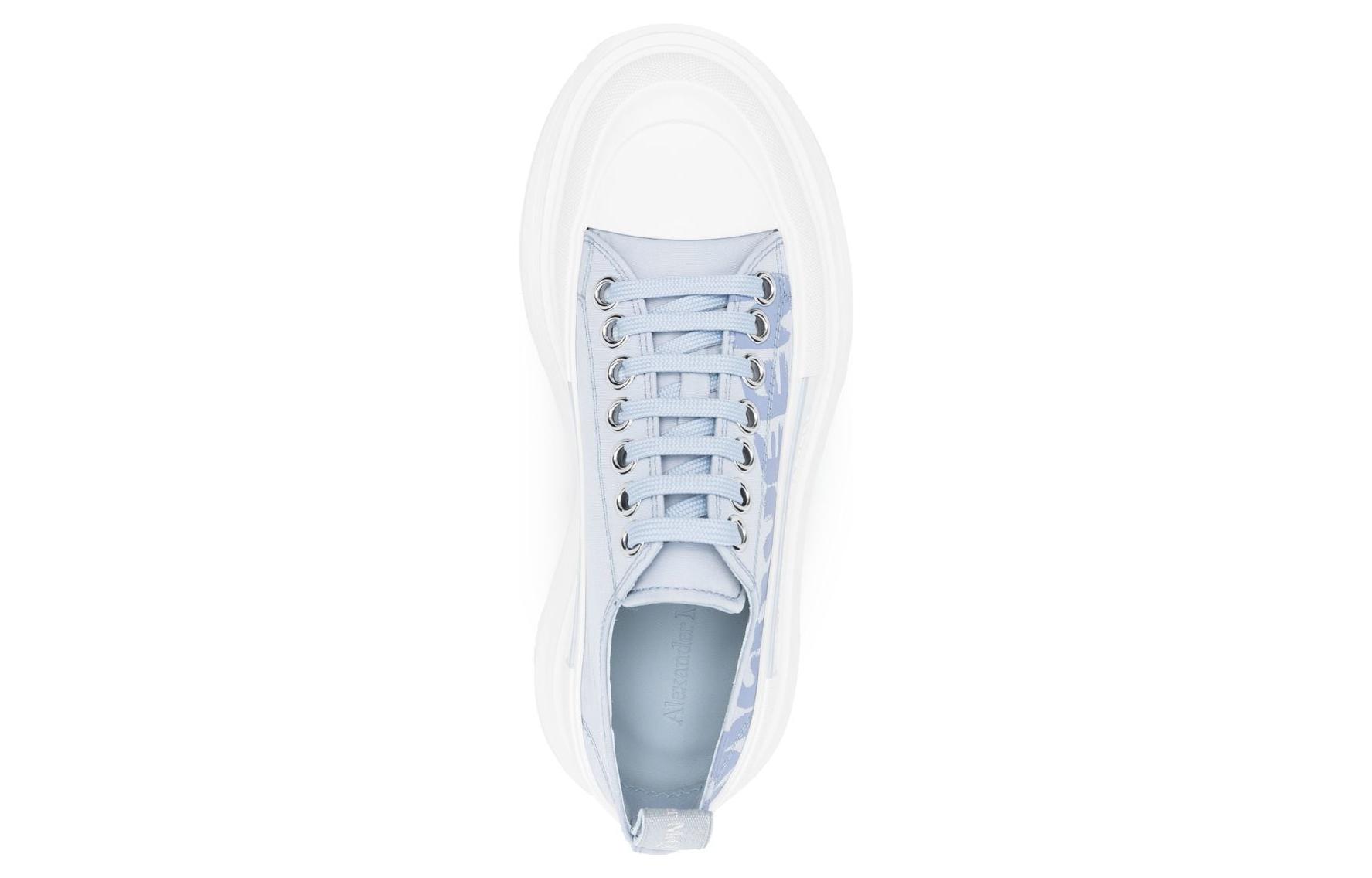 Purchase (W) Alexander McQueen Tread Slick Low Graffiti Schoenen ''Blauw Wit'' 708753W4RQ24632