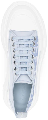 (W) Alexander McQueen Tread Slick Low Graffiti Schoenen ''Blauw Wit'' 708753W4RQ24632 Purchase (W) Alexander McQueen Tread Slick Low Graffiti Schoenen ''Blauw Wit'' 708753W4RQ24632